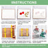 WANDIC Wooden Flower Press Kit with Instructions, 6 Layers A5 Flower Preservation Art Kit Dried Flower Craft Kit Plant Press Book for Gift DIY Art...