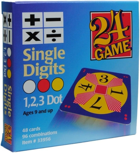 24 Game: 48 Card Deck, Single Digit Cards Math Game...