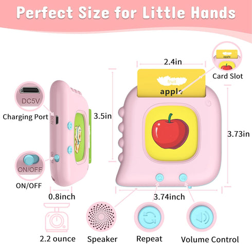 Talking Flash Cards,Toddler Flash Cards with 384 Sight Words, Montessori Toys,Autism Sensory Toys,Pocket Speech Therapy Toys,Learning Educational ...