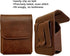 for Samsung Galaxy Z Flip 5/4/3 Belt Holster Phone Case, Leather Phone Pouch, Belt Clip Phone Holder for Motorola Razr + 2023, 40 Ultra, Razr 5G (...