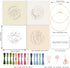 INFUNLY 4 Sets Embroidery Kit for Beginners with Sea Animals Pattern DIY Embroidery Kit for Adults Ocean Embroidery Art Kit Turtles/Seahorses/Octo...