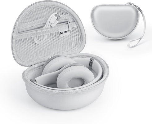 Yinke Case for Beats Solo3/ Solo 4 On-Ear Headphones, Portable Travel Hard Shell Storage Bag (Silver)...