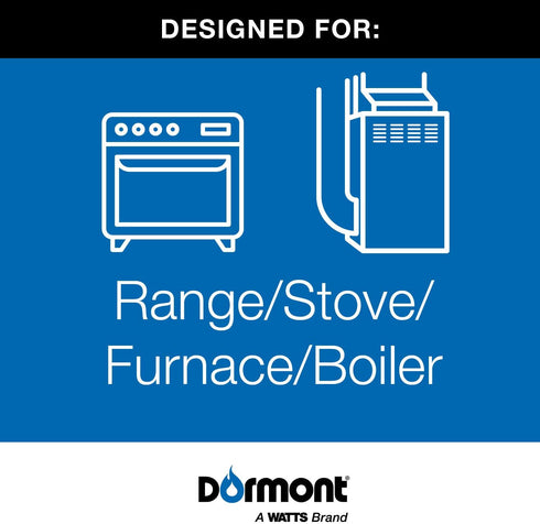 Dormont Safety-Shield 30C-3141-24B Coated Stainless Steel Standard Gas Appliance Connector 5/8 Inch Outer Diameter 1/2 Inch Inner Diameter, 1/2 In...