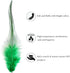 120pcs 5-7" Feathers for Crafts?Saddle Hackle Feather?Rooster Feathers Bulk for Wedding Home Party, Dream Catcher Supplies and DIY Crafts(MardiGra...