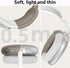Case Cover for AirPods Max Headphones, Clear Silicone Ear Pad Case Cover/Ear Cups Cover/Headband Cover for AirPods Max, Accessories Soft Silicone ...