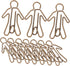 20pcs Office Paper Clip Human Shaped Paper Clips Funny Paper Clip Funny Bookmark File Paper Clips Lovely Paper Clips Christmas Bookmarks Metal Pap...