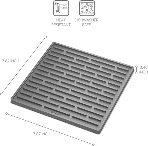 GOOD TO GOOD 1 Pack Extra Thick 446°F Heat Resistant Silicone Trivet for Hot Pots and Pans, Non-Slip, Durable, Flexible, Eco-Friendly, Easy Clean,...
