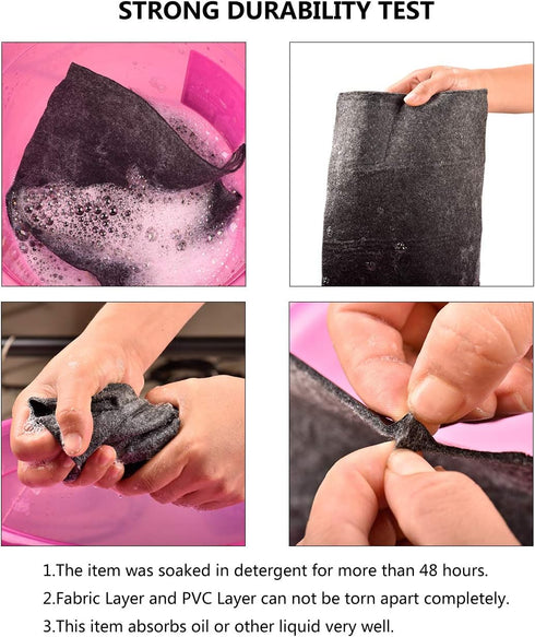 Under The Sink Mat for Cabinet,Drawer,Kitchen Tray Drip,Cabinet Liner,Absorbent Fabric Layer,Anti-Slip Waterproof Layer,Reusable,Washable (36inche...