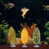 5 pcs Betta Mushroom Hammock + Leaf Pads Fish Tank Silicone Soft Aquarium Fish Playing Pads with Suction Cup Aquarium Ornament Fish Tank Decoratio...