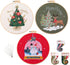 MeruniSkyBirds 3 Sets Embroidery Starter Kit with Christmas Pattern,Cross Stitch Set for Beginners, Full Range of Stamped Embroidery Kits with 3 E...