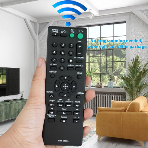 Universal Replacement Remote Control Fit for DVP-NS57P DVP-NS57P/B DVP-NS601HP DVP-NS41 DVP-NS41P for Sony DVD Player...