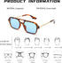 Pro Acme Vintage 70s Flat Pilot Aviator Sunglasses for Women Men, Small Frame Rectangular Glasses UV400 Protection Shades...