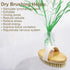 1 Pack Bamboo Dry Body Brushes,Dry Body Scrubber for Dry Skin, Blood Circulation, Cellulite Treatment,Dry Brush Suitable for All Kinds of Skin wit...