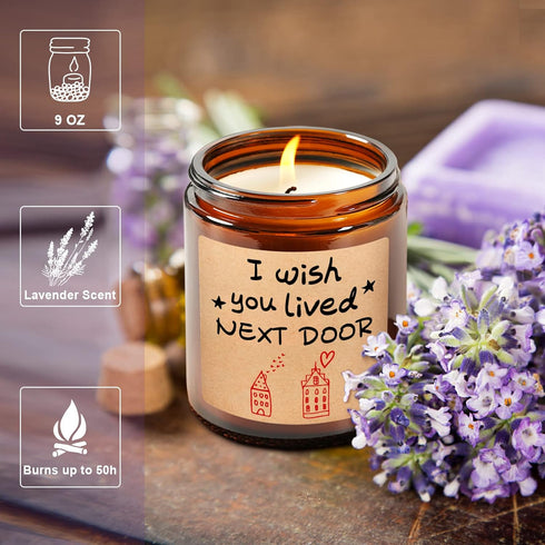 Gifts for Women, Birthday Gifts for Women, Unique Lavender Scented Candles, Funny Friendship Gift for Best Friend, Birthday, Her, BFF, Sisters, Be...