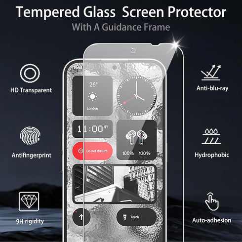 for Nothing phone (2a) screen protector, 9H Hardness Anti-Scratch Tempered Glass flim, Case Friendly(2 PACK)...