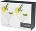 Viski Raye Angled Stemmed Gin and Tonic Glasses Set of 2 - Premium Crystal Clear Cocktail Gin Glasses for Gin Lovers Gift Set - 14oz...
