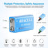 2 Packs Rechargeable 9V Lithium Batteries, 9 Volt Batteries for Smoke Detector, 800mAh 9V USB Charging for Microphones, Walkie-Talkie and Toys...