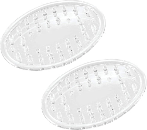 iDesign Plastic Soap Saver, Holder Tray for Bathroom Counter, Shower, Kitchen, 0.5" x 2.25" x 3.25", Set of 2, Clear...