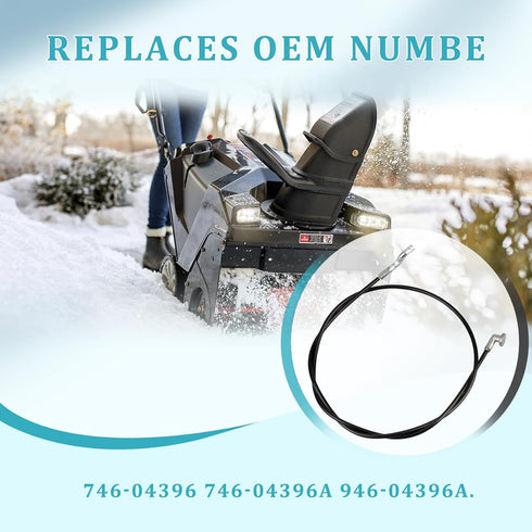 946-04396A Speed Selector Cable Fits for MTD Cub Cadet Craftsman Troy-Bilt Ryobi Yard Man Bilt 2 Stage Snowblower Snow Thrower Replaces Parts 746-...