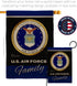 Air Force Proudly Family Burlap Garden Flag - Armed Forces USAF United State American Military Veteran Retire Official - House Decoration Banner Y...