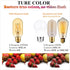 LiteHistory E26 LED Bulb 6W Equivalent E26 Bulb 60 watt Warm White 2200K Amber E26 Edison Bulb dimmable AC120V 400lm Tubular T14 T45 LED Bulb for ...