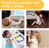 8 Packs Cabinet Door Locks for Baby Proof and Child Safety Cabinet Locks with Adhesive for Drawer Cupboards Fridge Closet Pantry Childproof Safety...