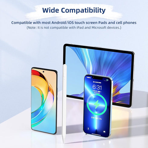 Active Stylus Pen for Touch Screens, Fast Charging Stylus Pen for Samsung/iPhone/Android Tablets & Smart Phones, Universal Stylus Pencil for Drawi...