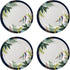 Portmeirion Sara Miller Parrot Melamine Dinner Plates, Set of 4 - Bold Parrot Motif with Tropical Accents - 11" BPA-Free Decorative Plates for Gat...