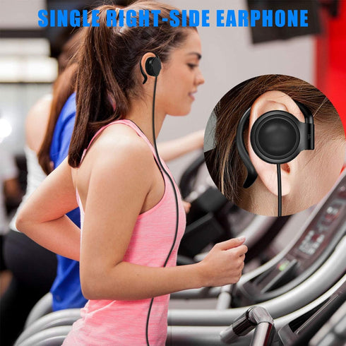 EXMAX Wired Single Headphones 3.5mm Right-Side Earphone One Ear Ear-Hook Headphone for EXD-101 ATG-100T Wireless Tour Guide Receiver Radio Podcast...