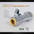 UPSSP1212 1/4 Turn Straight Stop for Push-Fit Valve, 1/2 x 1/2 Inch,...