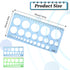 2 Pieces Circle Stencil, Circle Template for Drawing, Plastic Round Drawing Templates, Circle Ruler Drawing Templates for Office and School...