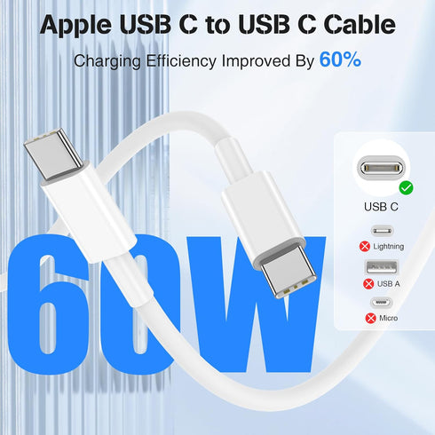 Car Charger for iPhone 15, 40W Dual USB C Car Charger Cigarette Lighter with 2 Pack 3FT USB C to USB C Cable Fast Charging Compatible for iPhone 1...