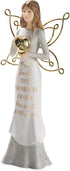 Pavilion - Best Friends Come Into Our Lives and Leave Paw Prints On Our Hearts - 7.5 Inch White & Gold in Memory of Pet Angel Figurine...