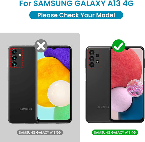 Lanhiem Samsung A13 LTE 4G Case, (NOT for 5G) IP68 Waterproof Dustproof Case with Built-in Screen Protector, Full Body Heavy Duty Shockproof Prote...