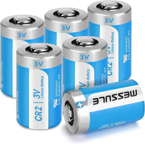 CR2 3V Lithium Battery 900mAh 6 Pack with PTC Protection DL-CR2 for Boresighter Golf Rangefinder,Mini55,Baby Monitor, Flashlight (Non-Rechargeable...