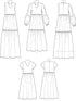 Simplicity Misses' and Women's Tiered Dress Packet, Code 9265 Sewing Pattern, Sizes XXS-XXL, White...