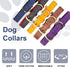 SUFEI Leather Soft Padded Dog Collar Breathable Adjustable Waterproof Tactical Pet Collar with Metal Buckle for Small Medium Dogs (S, Dark Blue)...