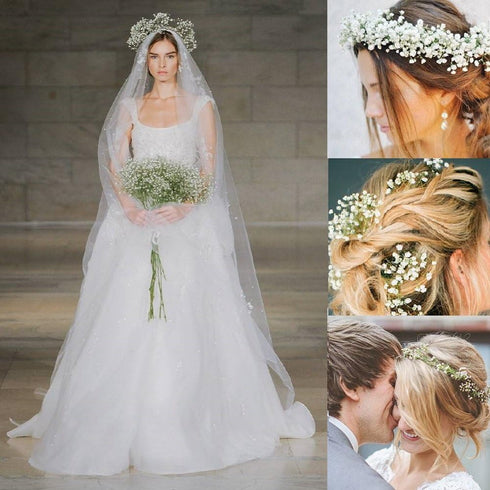 Babys Breath Artificial Flowers,12 Pcs Gypsophila Real Touch Flowers for Wedding Party Home Garden Decoration...