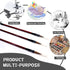 3 Sizes Chinese Calligraphy Brush Set, Kanji Sumi Drawing Brush with Resin Handle, Professional Traditional Chinese Painting Brush for Beginners S...
