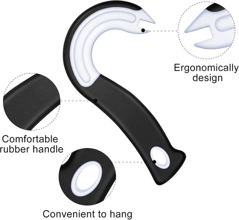 Mudder 2 Pieces Easy Open Ring Pull Can Opener for Soda and Food Cans Easy Grip Pop Opener Manual Ring-pull Helper for Ring Pull Tab Cans Tins Bot...