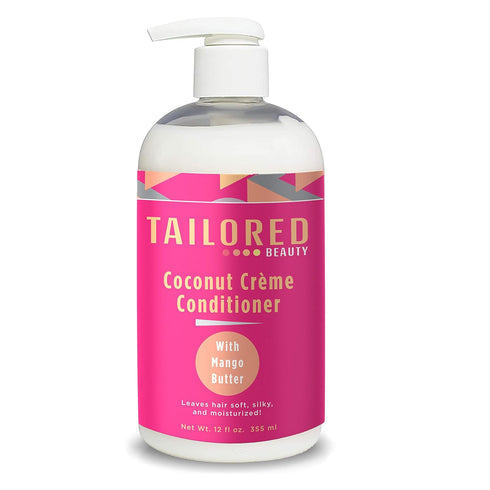 Tailored Beauty Coconut Crème Conditioner w/Mango Butter - Grow Strong Healthy Hair - 100% Natural Daily Conditioner with Mango Butter For All Hai...