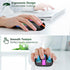 HOTLIFE Wireless Bluetooth Mouse, LED Rechargeable Slient Mouse with Dual Modes (Bluetooth 5.1+USB C/Type-c) 2.4GHz Computer Bluetooth Mouse for L...