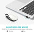 Wireless Mouse Cute Mini Computer Mouse Small Size Pocket Portable Compact Travel USB Optical Mice 3 Buttons 1000 DPI Cordless Mouse for Laptop PC...