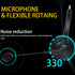 Computer Headset with Microphone, On-Ear 3.5mm Headset with Mic for Laptop, 3.5mm Binaural-Ear Headphone with Lightweight Business Headphones with...