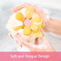 Bath Loofah Sponge- Mesh Pouf Flower Shaped Body Scrubber, Duo Pack – Exfoliating Shower Sponge for Women, Gift in Beauty Bathing Accessories...