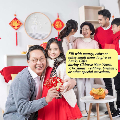 Red Envelopes Chinese New Year Envelopes Lucky Money Envelopes, Gift Money Envelopes 2024, Dragon Year Envelope Red Packets Hong Bao, Spring Festi...