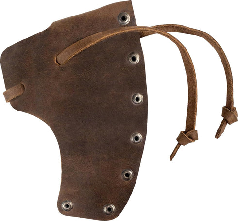 Axe Head Sheath with String, Protector Case, Blade Safety Sleeve, Camping Accessories, Full Grain Leather, Handmade, Bourbon Brown...