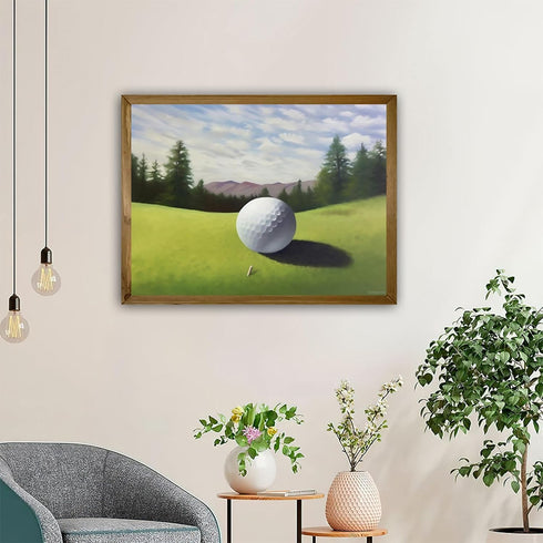 TUTUMAY21 Golf Diamond Painting Kits Golf Ball on A Green for Adults Beginner, Diamond Art Paint by 5D Full Round Drill Gem DIY Craft for Home Wal...