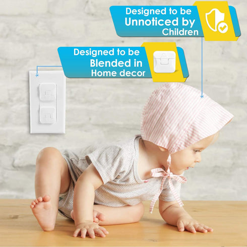 Outlet Covers Babepai 38-Pack White Child Proof Electrical Protector Safety Improved Baby Safety Plug Covers...