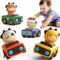 iPlay, iLearn Press and Go Car Toys for Toddlers 1-3, Baby Animal Racing Cars, Infant Play Vehicle Set, Baby Push Go Friction Car Toys for 6-9-12-...